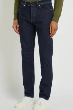 Logo-appliquéd slim-leg jeans