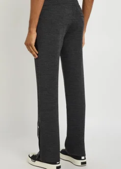 Logo-appliquéd straight-leg track pants