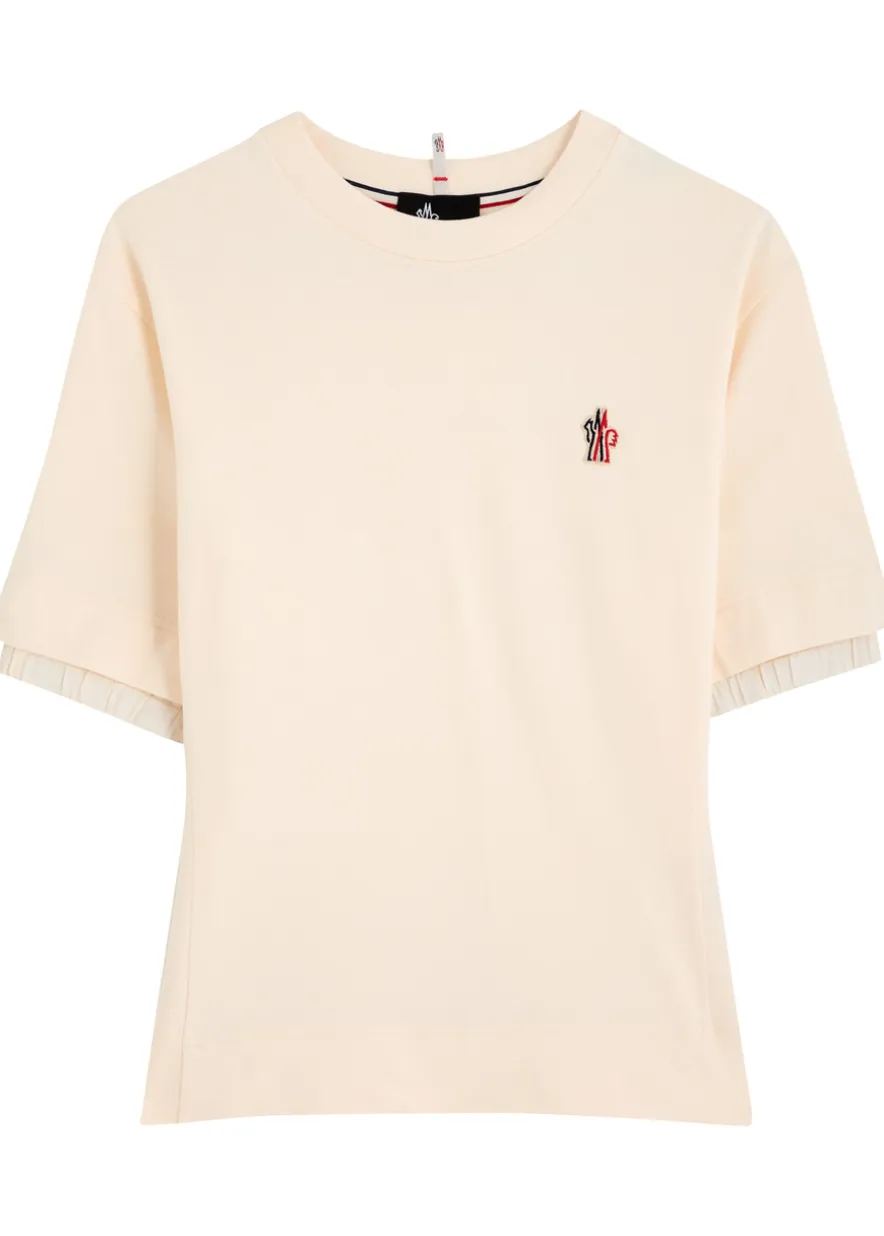 Logo-appliquéd stretch-cotton T-shirt