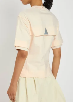 Logo-appliquéd stretch-cotton T-shirt