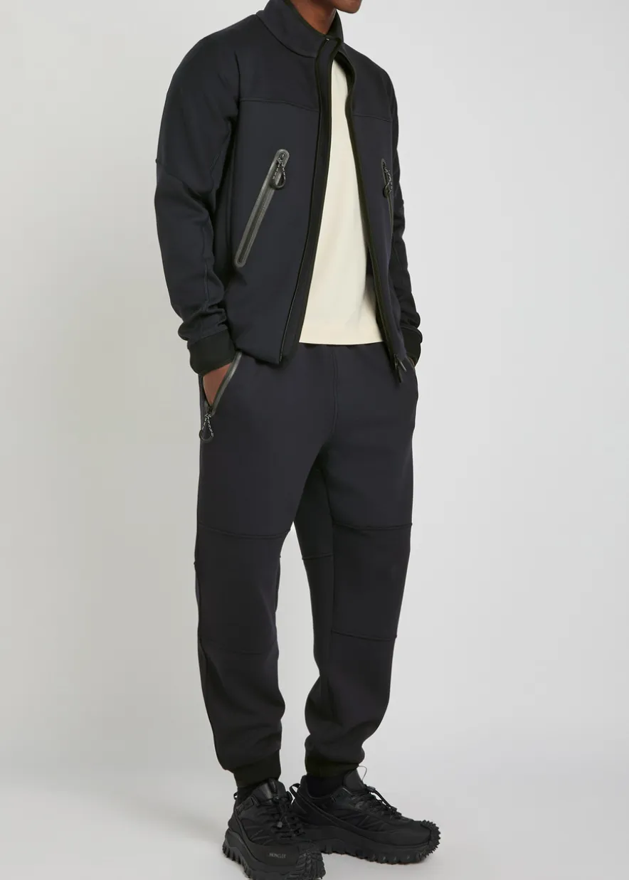 Logo-appliquéd stretch-jersey sweatpants