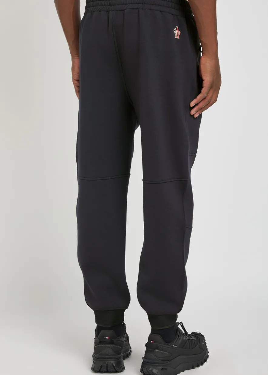 Logo-appliquéd stretch-jersey sweatpants