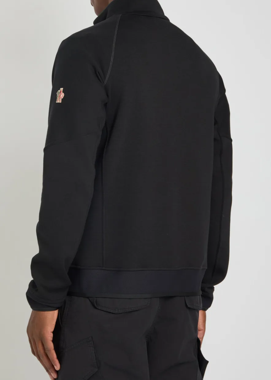 Logo-appliquéd stretch-jersey sweatshirt