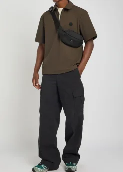 Logo-appliquéd stretch-polyamide polo shirt