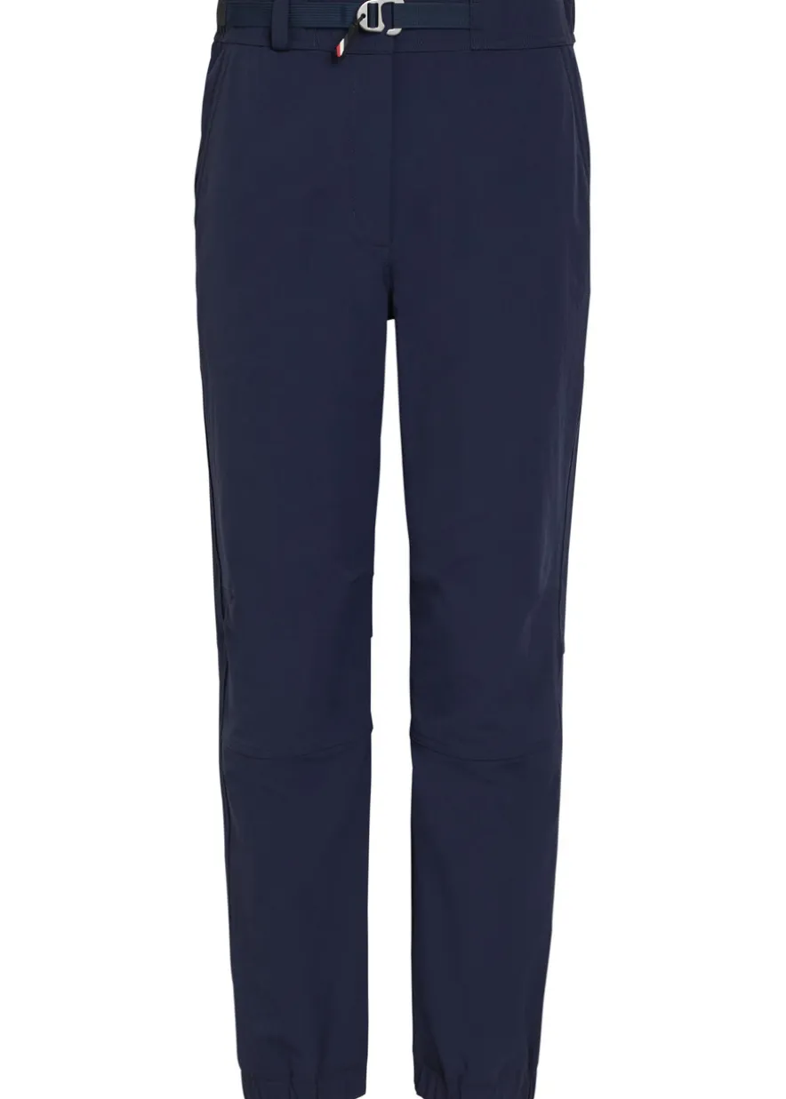 Logo-appliquéd stretch-polyamide trousers