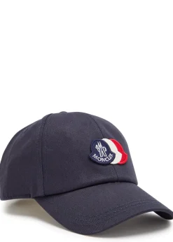 Logo-appliquéd twill cap