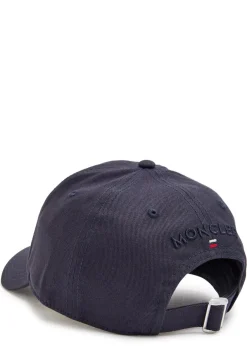 Logo-appliquéd twill cap