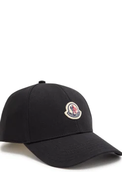 Logo-appliquéd twill cap