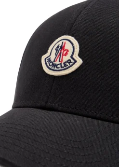 Logo-appliquéd twill cap