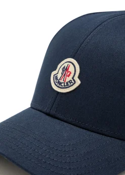 Logo-appliquéd twill cap