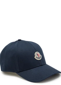 Logo-appliquéd twill cap