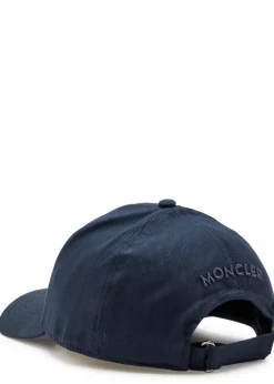 Logo-appliquéd twill cap