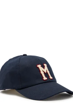 Logo-appliquéd twill cap
