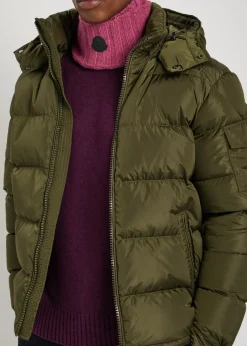 Logo-appliquéd wool and cashmere-blend collar