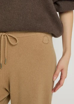 Logo-appliquéd wool and cashmere-blend sweatpants