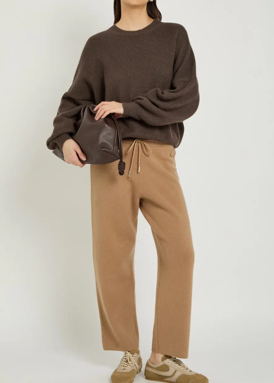 Logo-appliquéd wool and cashmere-blend sweatpants