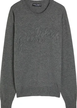 Logo-appliquéd wool sweatshirt