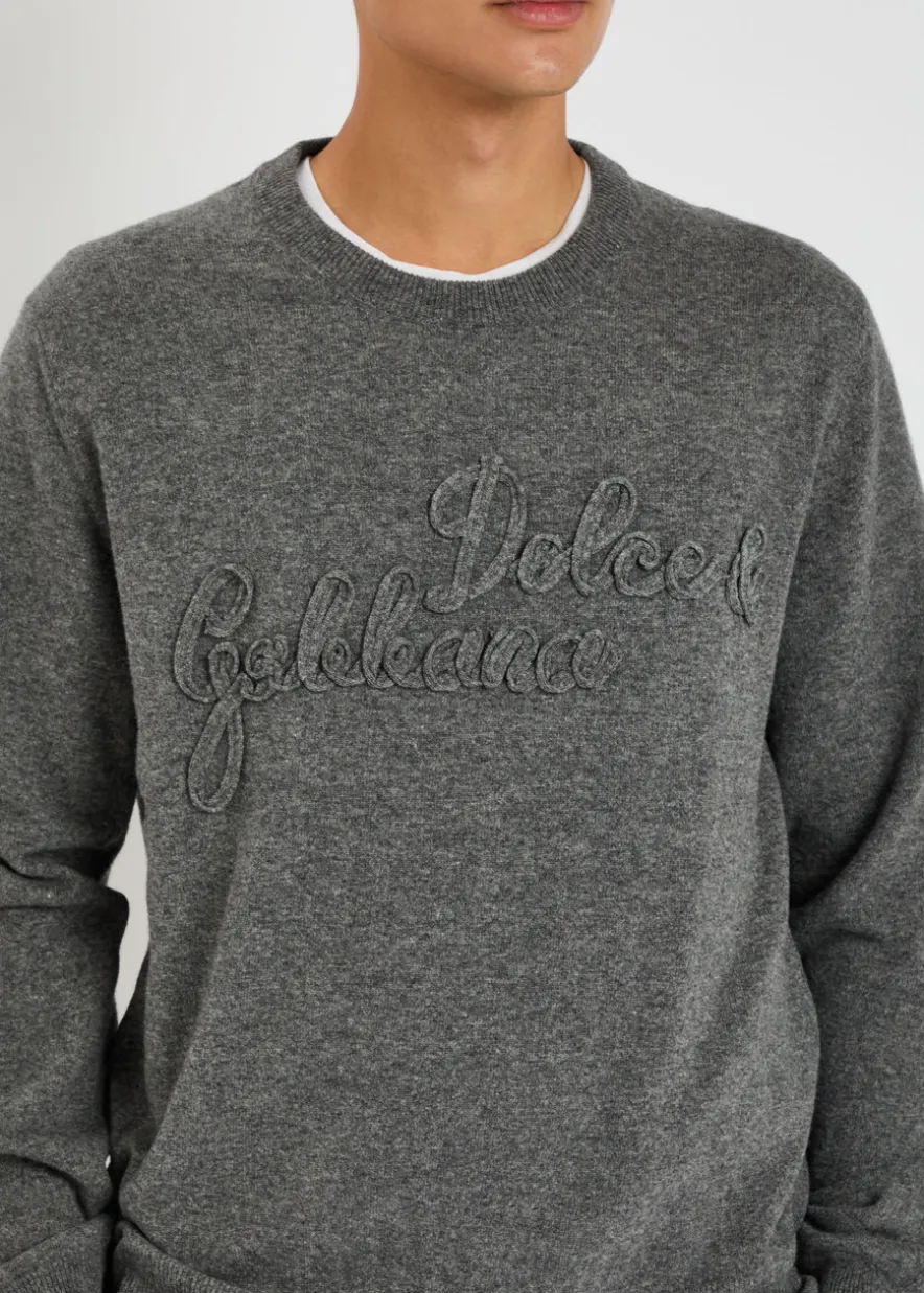 Logo-appliquéd wool sweatshirt