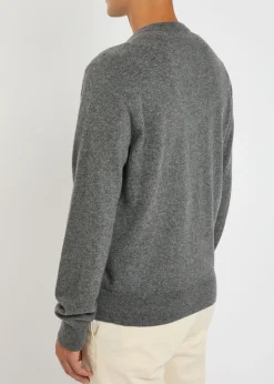 Logo-appliquéd wool sweatshirt