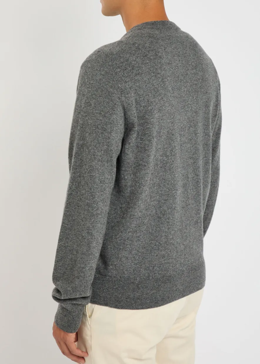 Logo-appliquéd wool sweatshirt