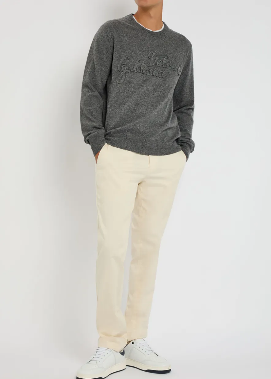 Logo-appliquéd wool sweatshirt