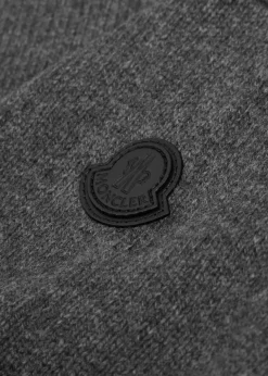 Logo-appliqué wool and cashmere-blend jumper