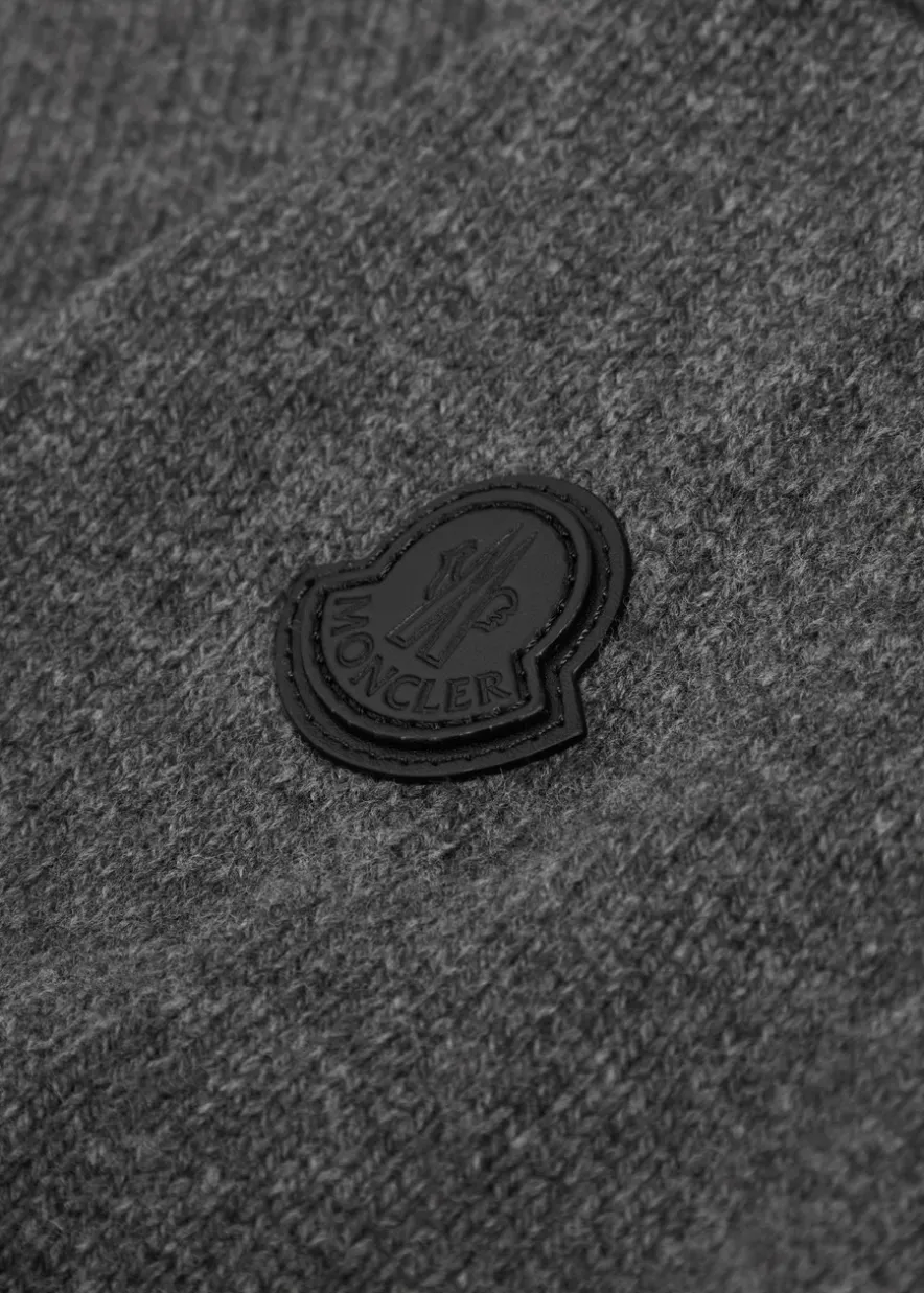 Logo-appliqué wool and cashmere-blend jumper