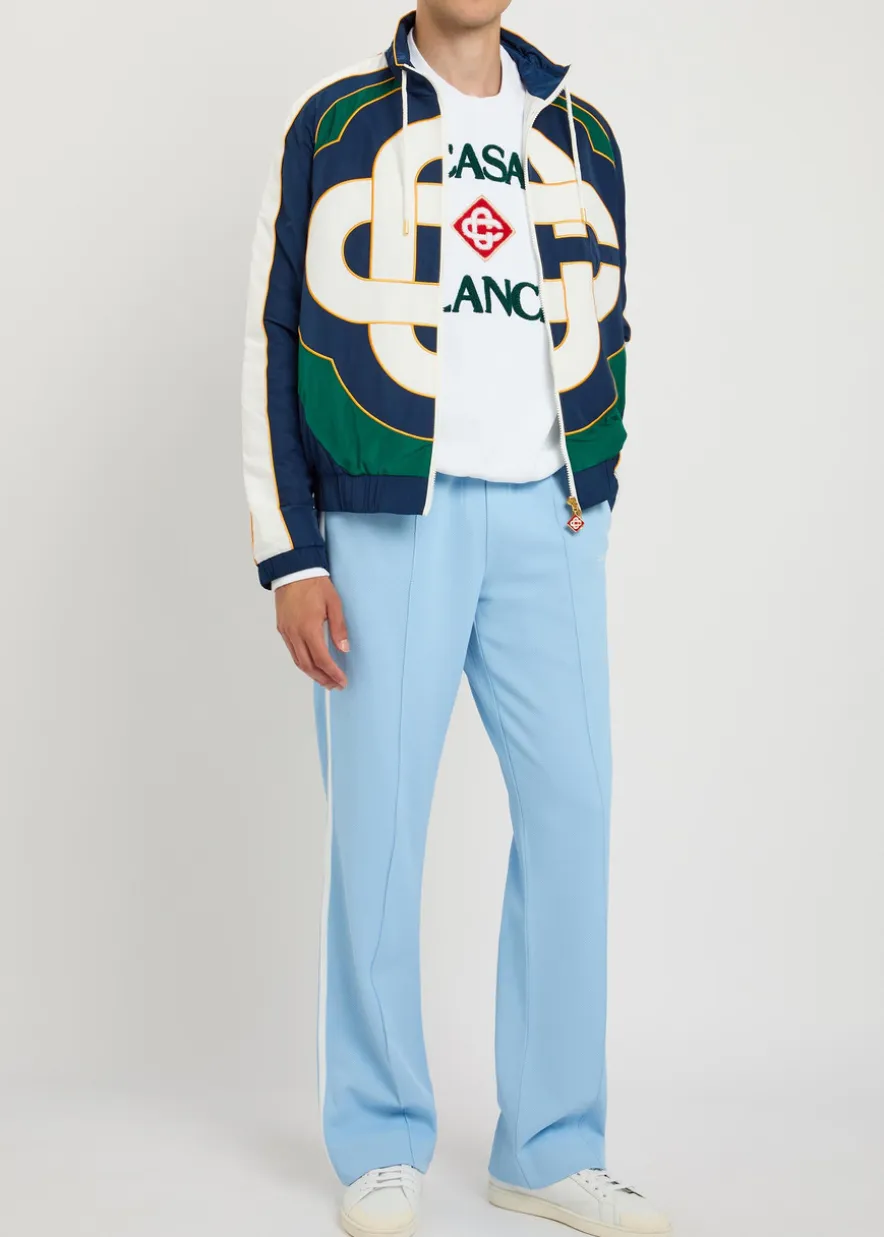 Logo colourblock shell jacket