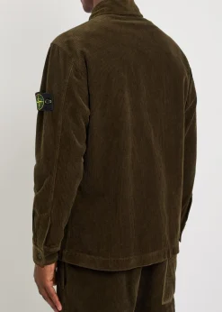 Logo corduroy overshirt