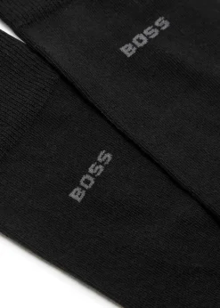 Logo cotton-blend socks - set of two