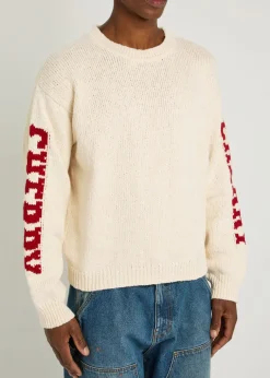 Logo cotton-knit jumper