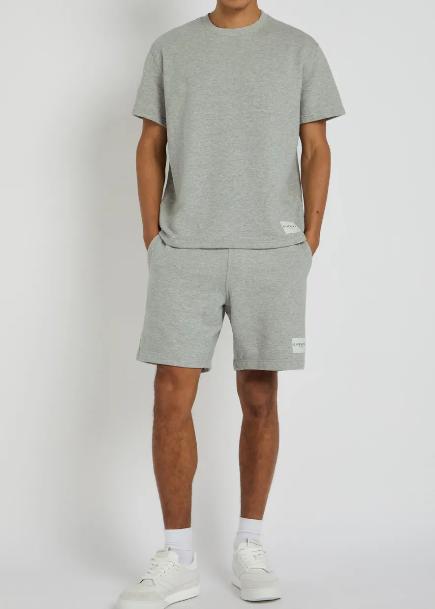 Logo cotton shorts