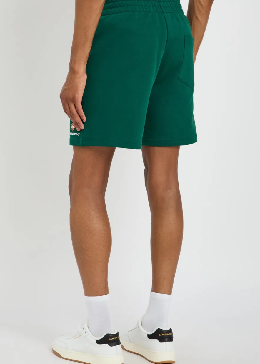 Logo cotton shorts