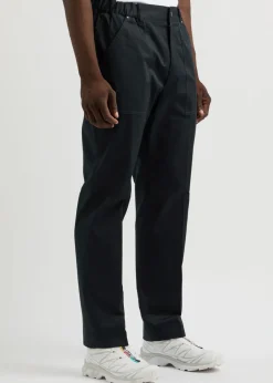 Logo cotton-stretch trousers