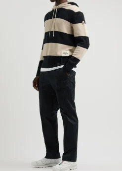 Logo cotton-stretch trousers