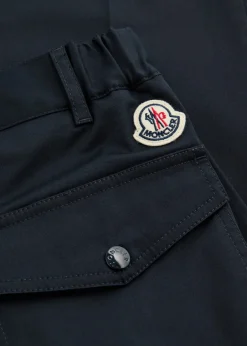 Logo cotton-stretch trousers