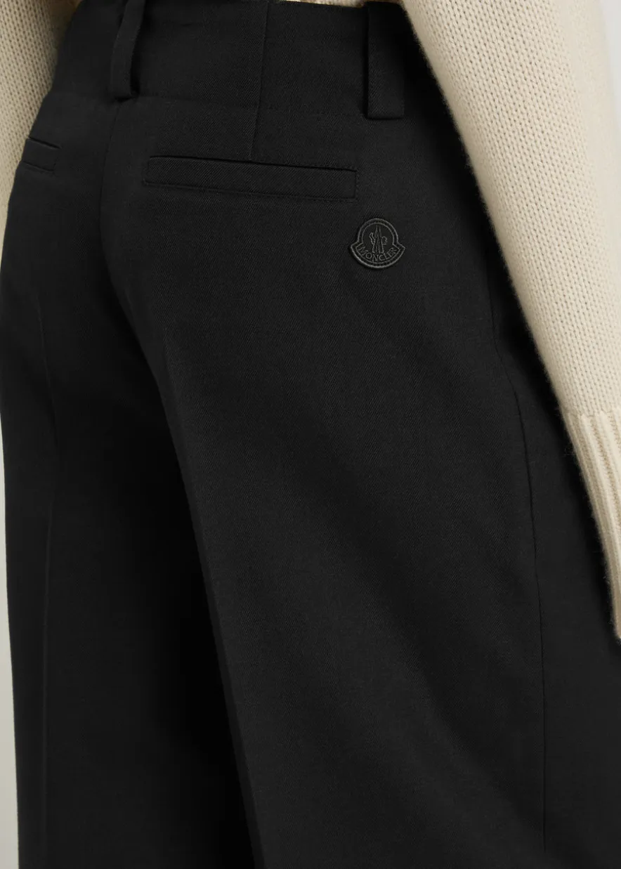 Logo-embellished woven trousers