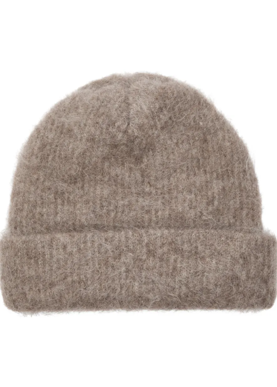 Logo-embroidered alpaca-blend beanie