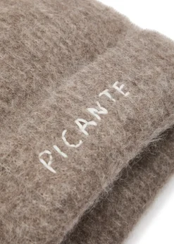 Logo-embroidered alpaca-blend beanie