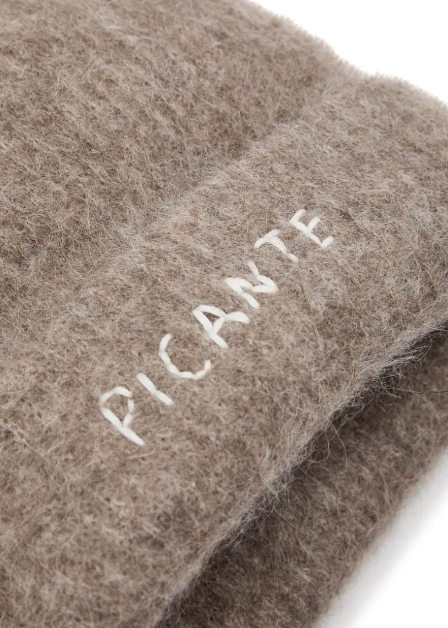 Logo-embroidered alpaca-blend beanie