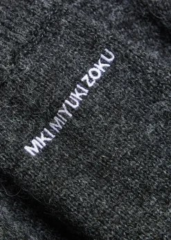 Logo-embroidered brushed knit jumper