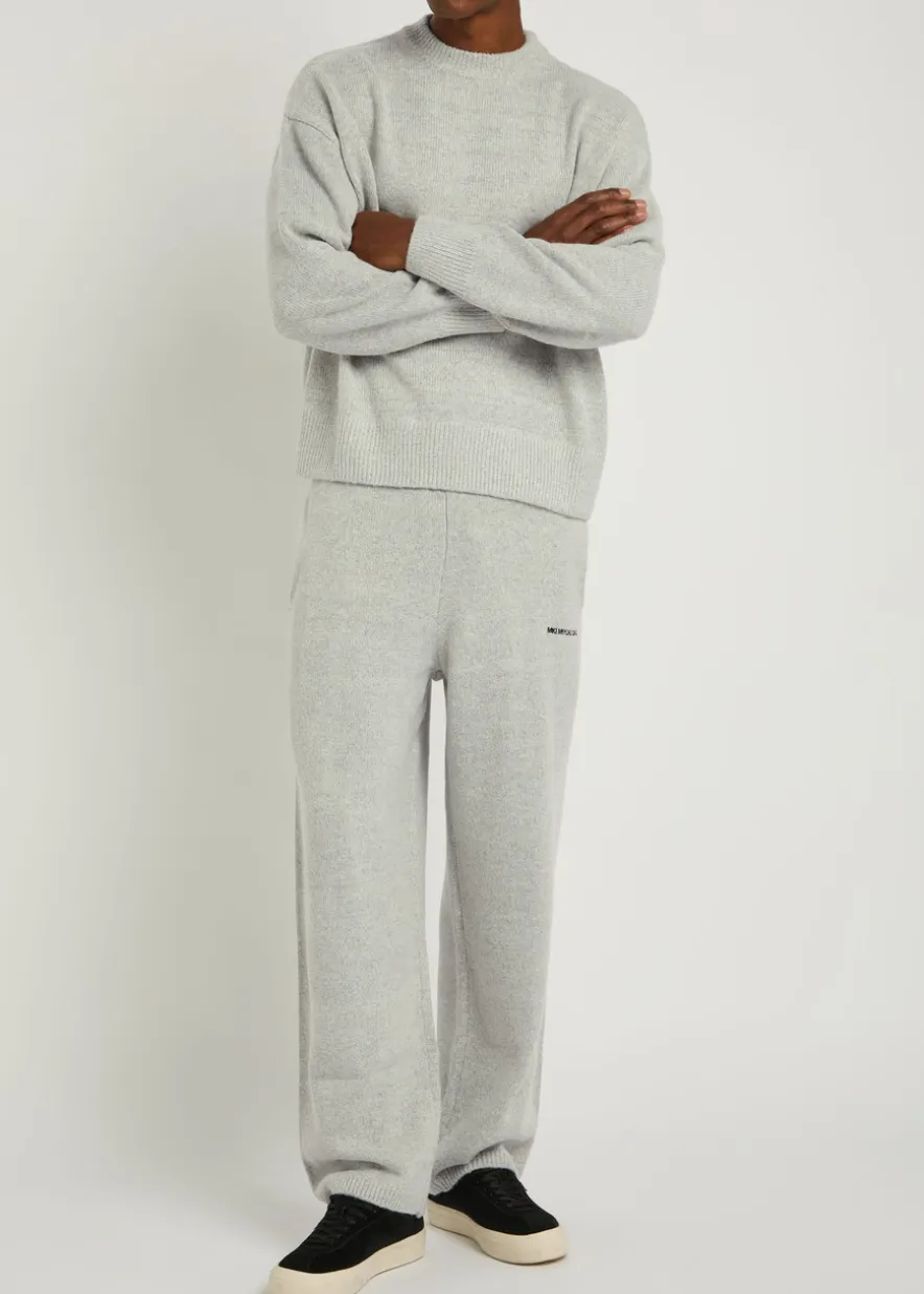 Logo-embroidered brushed-knit sweatpants