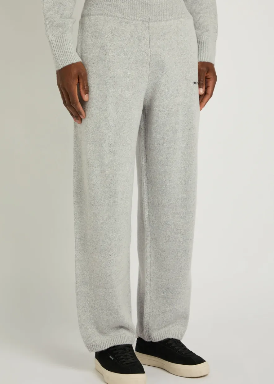 Logo-embroidered brushed-knit sweatpants