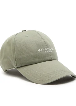 Logo-embroidered cnavas cap