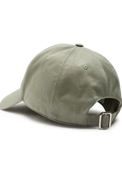 Logo-embroidered cnavas cap