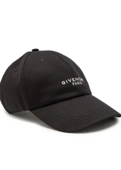 Logo-embroidered cnavas cap