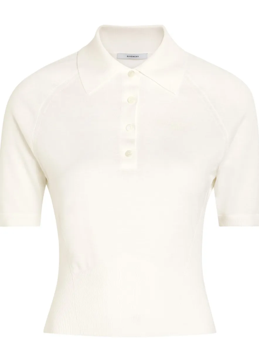 Logo-embroidered cotton and silk-blend polo shirt
