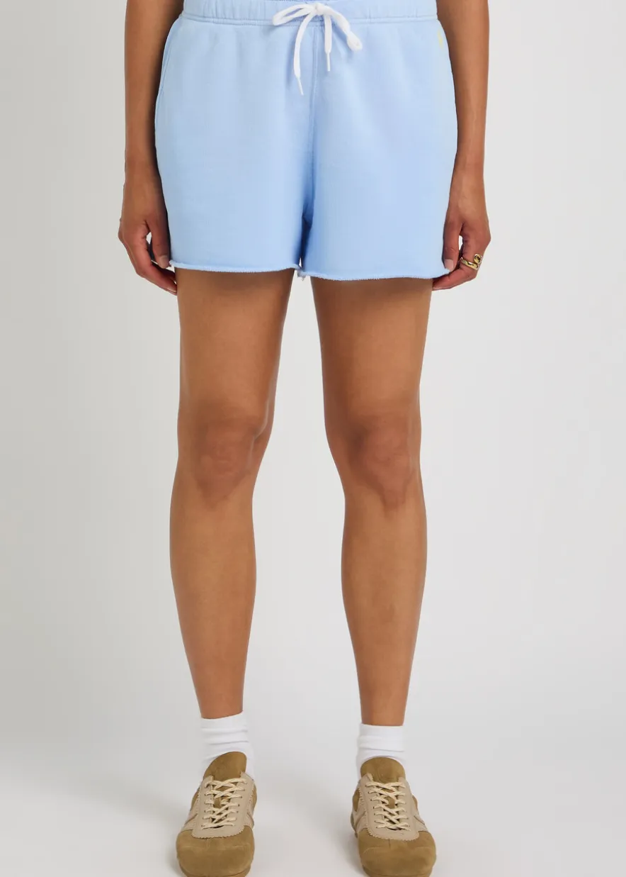 Logo-embroidered cotton-blend shorts