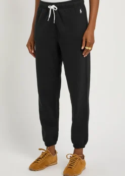 Logo-embroidered cotton-blend sweatpants