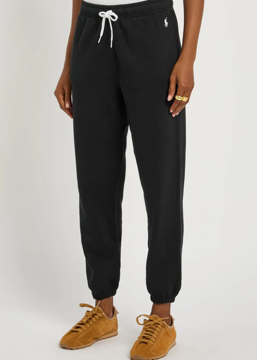 Logo-embroidered cotton-blend sweatpants